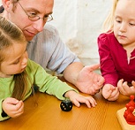 family playing togethe