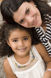 mom and daughter